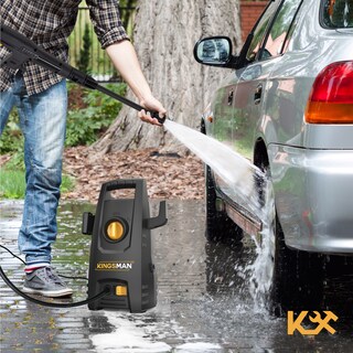 Foto 8 | Foto 8 | Hidrolavadora Eléctrica Kingsman Negra Portátil 1300 PSI 1200 W + Accesorios