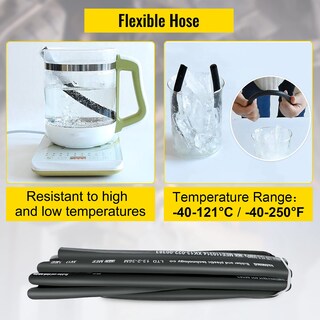 Foto 6 | Foto 6 | Manguera Hidráulica Vevor De Goma De 50 Pies Con 2 Alambres De Acero Trenzados De 5000 Psi - Venta Internacional.