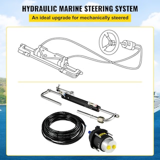 Foto 3 | Foto 3 | Kit De Dirección Hidráulica Vevor 90hp Fueraborda Hidráulico - Venta Internacional.