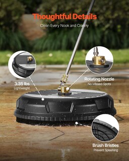 Foto 5 | Foto 5 | Limpiador De Superficies Para Lavadora A Presión Vevor 15 4000 Psi - Venta Internacional.