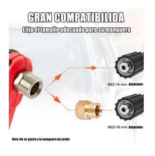 Foto 4 | Foto 4 | Eléctrico Hidrolavadora Pistola De Lavado Coches Inalámbrico Rojo