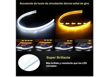 Foto 2 | Foto 2 | Xtellar Luces Led Auto Flexible Direccional Secuencial De 30cm – Par De Estilizadas Tiras De Luz Led