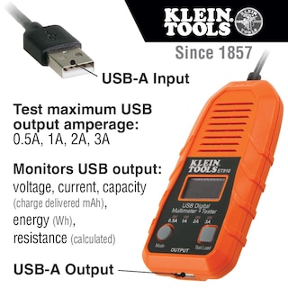Foto 2 | Foto 2 | Medidor Y Comprobador De Potencia Usb Klein Tools Et910 Usb-a - Venta Internacional.