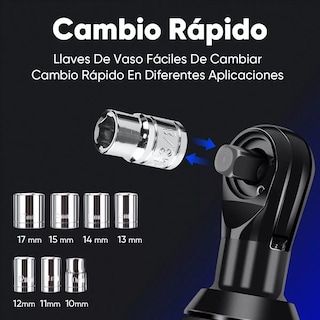 Foto 2 | Foto 2 | Pistola de Impacto Llave Eléctrica Inalámbrica con dados Eo Safe Imports Esi-6273 color Azul 11 Piezas