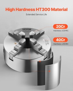 Foto 2 | Foto 2 | Torno Vevor Ht300 De 4 Mordazas, 8 Pulgadas (200 Mm), Autocentrado - Venta Internacional.