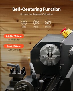 Foto 3 | Foto 3 | Torno Vevor Ht300 De 4 Mordazas, 8 Pulgadas (200 Mm), Autocentrado - Venta Internacional.