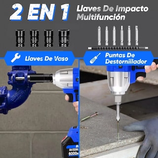 Foto 3 | Foto 3 | Llave de Impacto Trinquete Inalámbrico Eo Safe Imports Esi-6275 color Azul