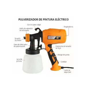 Foto 3 | Foto 3 | Máquina para Pistola Eléctrica BELUG color Naranja para Pintar 110V 550W 900ML
