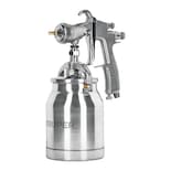 Pistola P/pintar Succion Hvlp Truper Pipi-330 Color Plata Vaso Aluminio 1.4 Mm