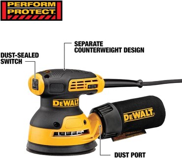 Foto 2 | Foto 2 | Lijadora Orbital DeWALT Dwe6423k de Velocidad Variable 12.70 cm
