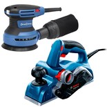 Lijadora Orbital 5´ 380w Dc + Cepillo Madera Bosch Gho700