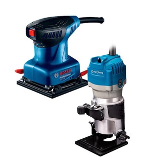 Foto 1 | Foto 1 | Lijadora Orbital Bosch Gss140 + Router Indust. Dc 1/4´ 550w