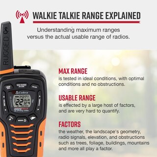 Foto 2 | Foto 2 | Walkie Talkies Cobra Acxt645, Impermeables, Alcance De 35 Millas, Paquete De 2 - Venta Internacional.