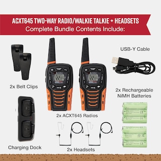 Foto 7 | Foto 7 | Walkie Talkies Cobra Acxt645, Impermeables, Alcance De 35 Millas, Paquete De 2 - Venta Internacional.
