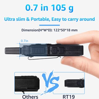 Foto 2 | Foto 2 | Walkie Talkie Retevis Rt19 Mini 1300 Mah Con Auricular (paquete De 10) - Venta Internacional.
