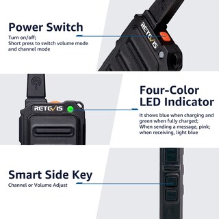 Foto 7 | Foto 7 | Walkie Talkie Retevis Rt19 Mini 1300 Mah Con Auricular (paquete De 10) - Venta Internacional.