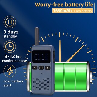 Foto 4 | Foto 4 | Radio Bidireccional Retevis Rb19 Con Pantalla De 1650 Mah, Paquete De 6 Unidades Y Cargador - Venta Internacional.