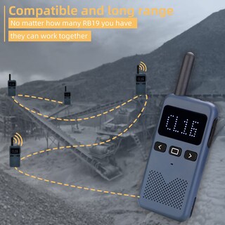 Foto 5 | Foto 5 | Radio Bidireccional Retevis Rb19 Con Pantalla De 1650 Mah, Paquete De 6 Unidades Y Cargador - Venta Internacional.