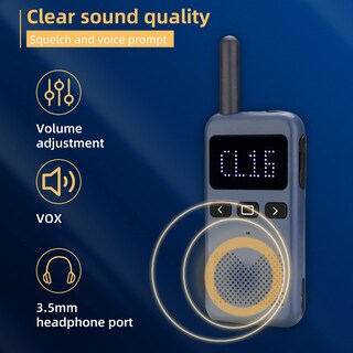 Foto 6 | Foto 6 | Radio Bidireccional Retevis Rb19 Con Pantalla De 1650 Mah, Paquete De 6 Unidades Y Cargador - Venta Internacional.