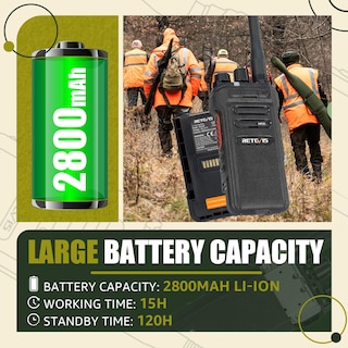 Foto 5 | Foto 5 | Radio Bidireccional Retevis Nr30 De Largo Alcance Gmrs Ip67 A Prueba De Agua - Venta Internacional.