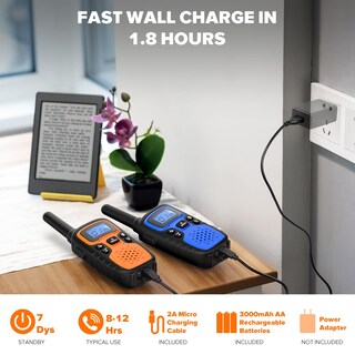 Foto 3 | Foto 3 | Walkie Talkies Wishouse M9 Recargables De Largo Alcance, Paquete De 4 - Venta Internacional.