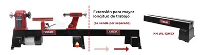 Foto 6 | Foto 6 | Mini Torno KNOVA KN WL-12M color Rojo para Madera 12''