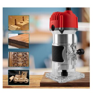 Foto 3 | Foto 3 | Language Router Recortadora Madera Rebajadora 800w +15 Brocas Carburo Eo Safe Imports Esi-7150-1 Rojo