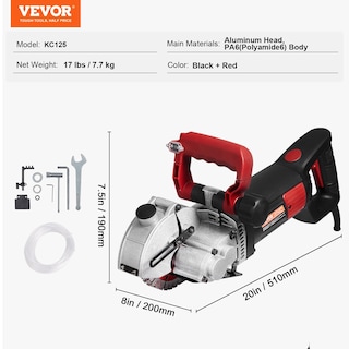 Foto 7 | Foto 7 | Máquina Ranuradora Wall Chaser Vevor 4800w Con Guía Láser 6500 Rpm - Venta Internacional.