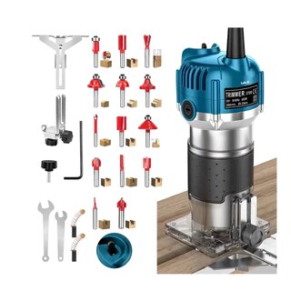 Foto 2 | Foto 2 | Router Madera Recortadora Rebajadora 800w 15 Brocas Carburo Lab.g Azul