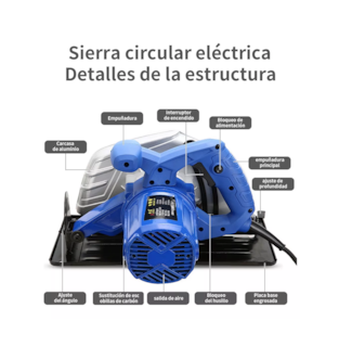Foto 2 | Foto 2 | Kit de Sierra Circular Shuangha 7-1/4 Pulgadas 190 mm 1650w