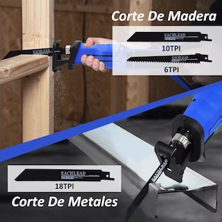 Foto 3 | Foto 3 | Sierra Reciproca Eléctrica Sable Velocidad Con 5 Seguetas Eo Safe Imports Esi-13277 Azul