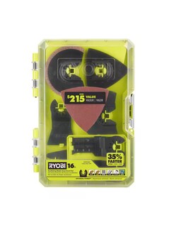 Foto 1 | Foto 1 | Kit De Accesorios Multiherramienta Oscilante Ryobi De 16 Piezas - Venta Internacional.