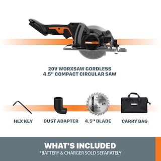 Foto 6 | Foto 6 | Sierra Circular Worx Wx531l.9, 20 V, Power Share, 4,5 Pulgadas, Compacta - Venta Internacional.