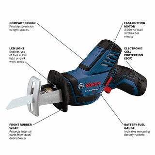 Foto 3 | Foto 3 | Sierra Recíproca Bosch Ps60-102 De 12 V Como Máximo, Bolsillo Con Batería De 2,5 Ah - Venta Internacional.