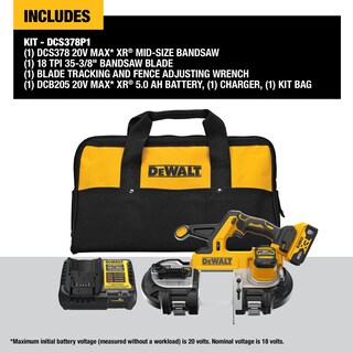 Foto 2 | Foto 2 | Sierra De Cinta Dewalt 20v Max Xr Dcs378p1 Portátil Inalámbrica De 8,57 Cm - Venta Internacional.