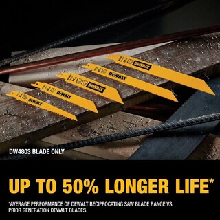 Foto 3 | Foto 3 | Hojas De Sierra Recíproca Dewalt, Bimetálicas, Con Parte Trasera Cónica, 9 Pulgadas, 6 Tpi, Paquete De 5 - Venta Internacional.