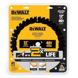 Foto 3 | Foto 3 | Hoja De Sierra Dewalt Dwa11240 De Uso General 12 Pulgadas 40t - Venta Internacional.