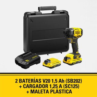 Foto 2 | Foto 2 | Atornillador De Impacto V20 Brushless Stanley Sbi810d2k