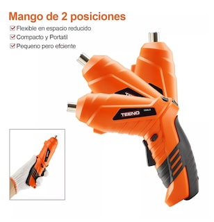 Foto 2 | Foto 2 | Atornillador Inalámbrico Teeno Naranja de 3.6v Kit 46 Piezas