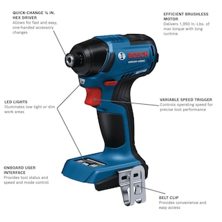 Foto 2 | Foto 2 | Destornillador De Impacto Bosch Gdr18v-1950cn Sin Escobillas De Torque De 1.950 Nm - Venta Internacional.