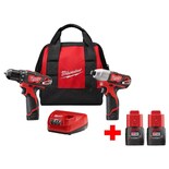 Kit Combinado De Taladro Inalámbrico Y Destornillador De Impacto Milwaukee M12 - Venta Internacional.