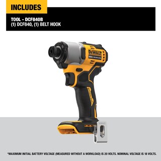 Foto 3 | Foto 3 | Destornillador De Impacto Inalámbrico Dewalt 20v Max* 1/4 De Pulgada (dcf840b) - Venta Internacional.