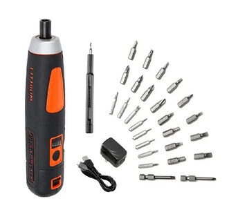 Foto 1 | Foto 1 | Atornillador 4v Lithium Black+decker Bd40k27-b3 + 27 Acc