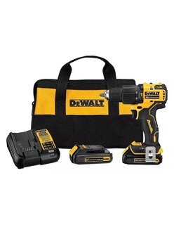 Foto 1 | Foto 1 | Taladro/Atornillador DeWalt DCD708C2 color Amarillo de 1.2 Pulg + Accesorios con Bolso