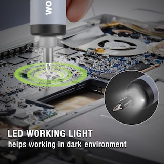 Foto 5 | Foto 5 | Juego De Destornilladores Eléctricos Inalámbricos Recargables Workpro 4v - Venta Internacional.