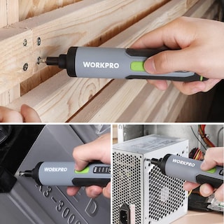 Foto 7 | Foto 7 | Juego De Destornilladores Eléctricos Inalámbricos Recargables Workpro 4v - Venta Internacional.