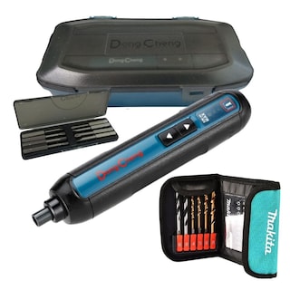 Foto 1 | Foto 1 | Atornillador Inalámbrico 4v DongCheng + Puntas Makita 17 Piezas + Accesorios