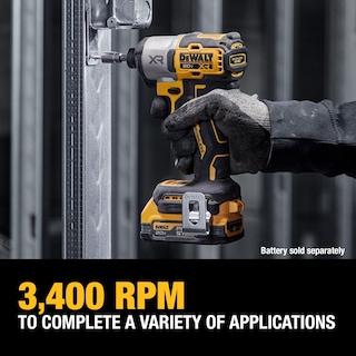 Foto 5 | Foto 5 | Destornillador De Impacto Dewalt 20v Max Xr Sin Escobillas 1/4 De 3 Velocidades Dcf845b - Venta Internacional.