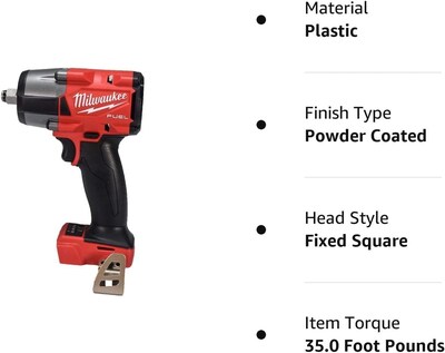 Foto 4 | Foto 4 | Llave De Impacto Milwaukee M18 18 V Fuel 1/2 Torque Medio 2962-20 - Venta Internacional.