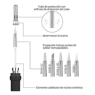 Foto 3 | Foto 3 | Kit De Soldador Eléctrico C/herramienta Puntas Multímetro Eo Safe Imports Esi-11332 Multicolor